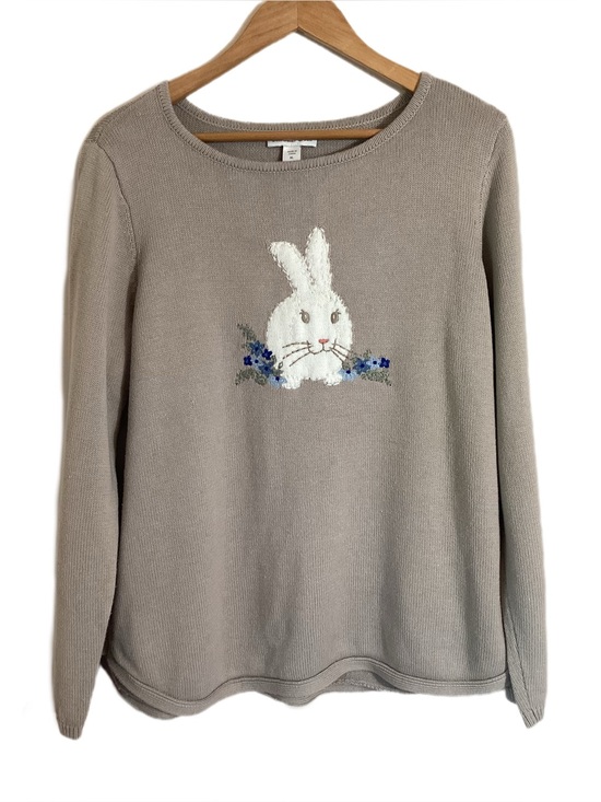 Coldwater Creek Sweaters - Coldwater Creek Knit Bunny Sweater Size XL